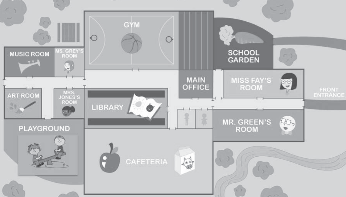 Selezione invalsi inglese primaria classe quinta school map