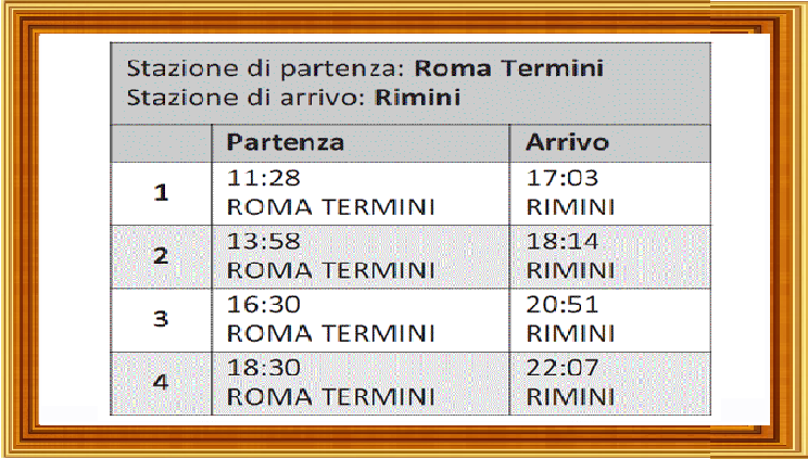 Selezione invalsi matematica primaria classe quinta orario treni