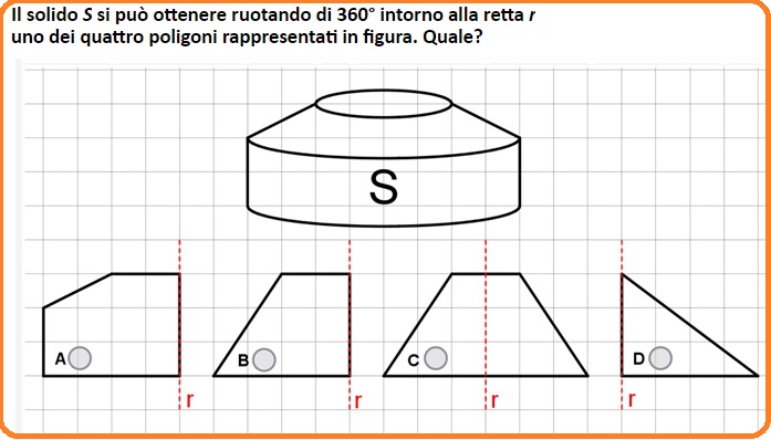 Selezione invalsi matematica secondaria secondo grado quinta solidi di rotazione