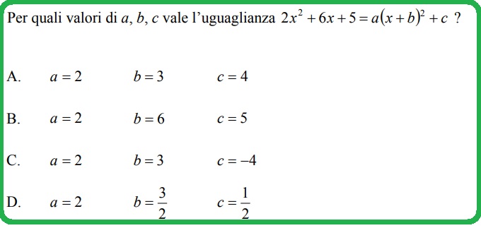 Selezione invalsi italiano secondaria secondo grado seconda superiore uguaglianza