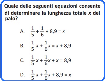 Selezione invalsi matematica secondaria secondo grado seconda lunghezza palo