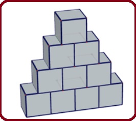 Selezione invalsi matematica secondaria secondo grado seconda piramide di cubi