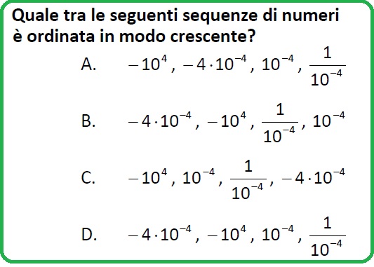 Selezione invalsi matematica secondaria secondo grado seconda sequenze numeriche