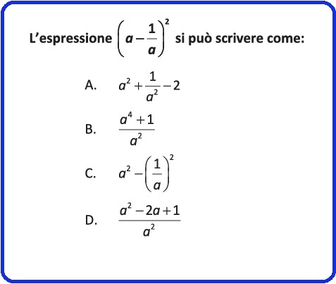 Selezione invalsi matematica secondaria secondo grado seconda superiore espressione con esponenti