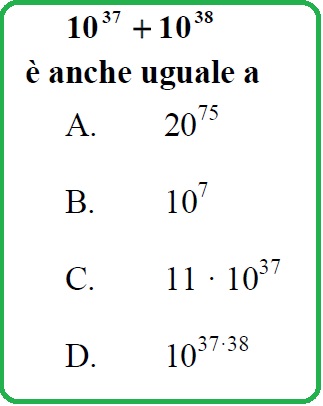 Selezione invalsi matematica secondaria secondo grado seconda superiore espressione esponenti