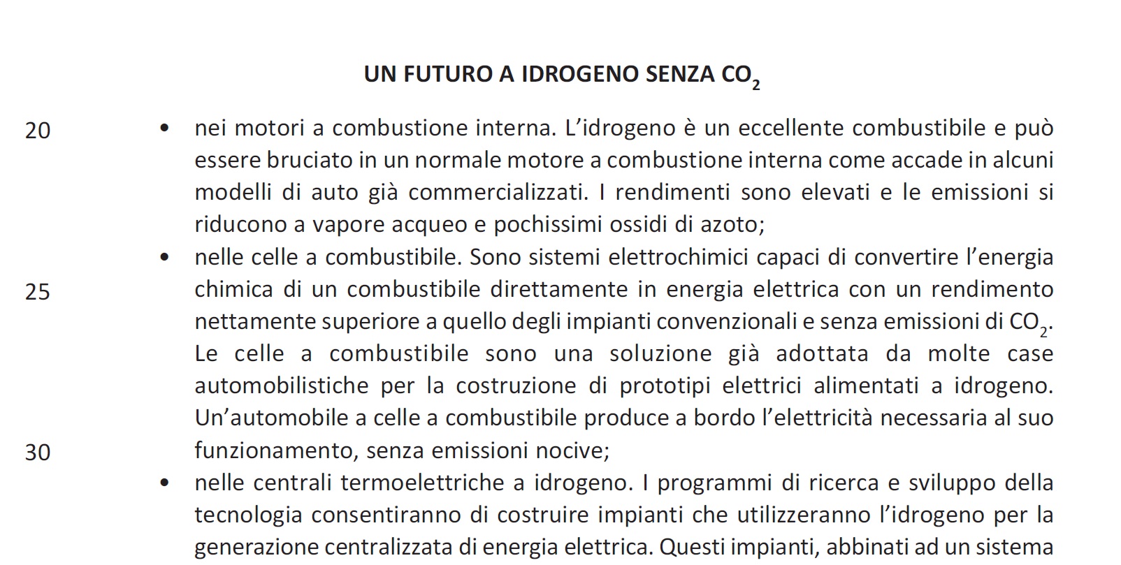 Selezione invalsi inglese secondaria classe terza italiano un futuro ad idrogeno parte seconda