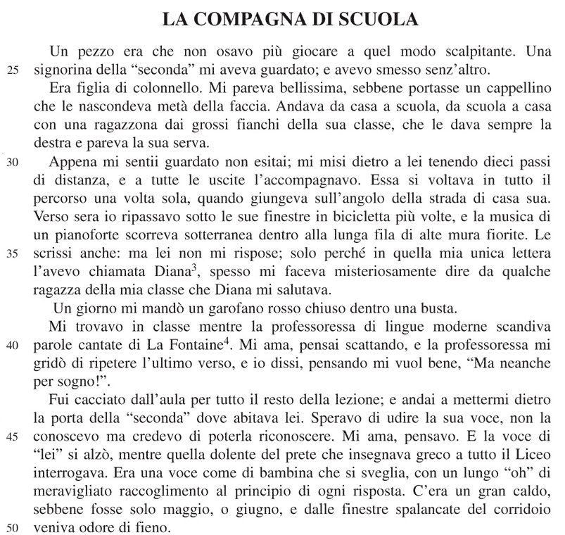 Selezione invalsi inglese secondaria classe terza la compagna di scuola parte02