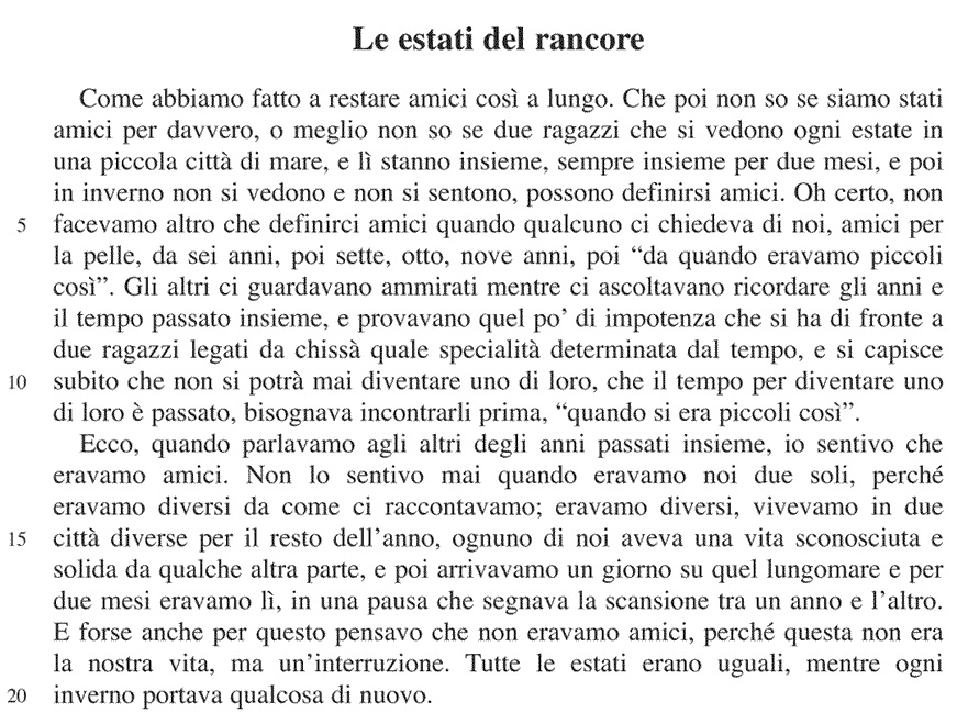 Selezione invalsi inglese secondaria classe terza le estati del rancore 01