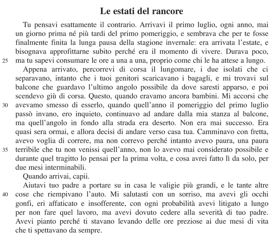 Selezione invalsi inglese secondaria classe terza le estati del rancore 02