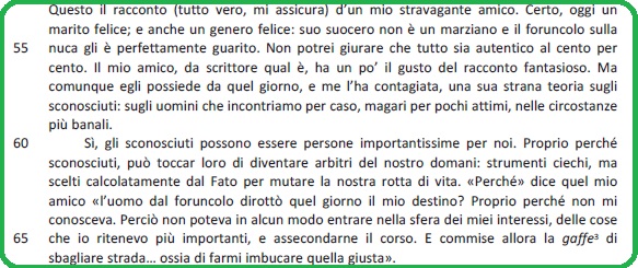 Selezione invalsi inglese secondaria classe terza lo sconosciuto parte bassa