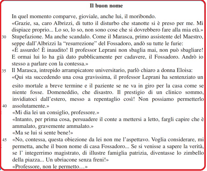 Selezione invalsi italiano secondaria secondo grado terza il buon nome parte 02