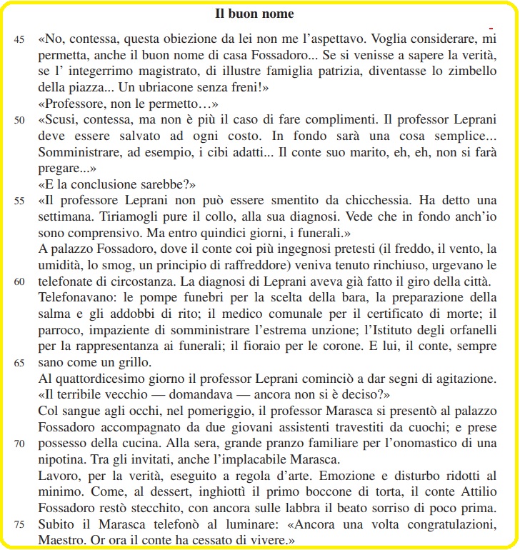 Selezione invalsi italiano secondaria secondo grado terza il buon nome parte 03