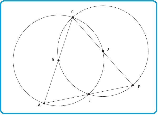 Selezione invalsi matematica secondaria primo grado terza circonferenze incrociate