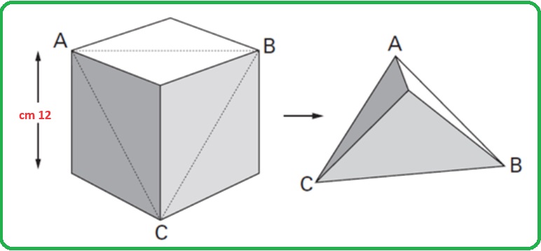 Selezione invalsi matematica secondaria primo grado terza cubo piramide versione due