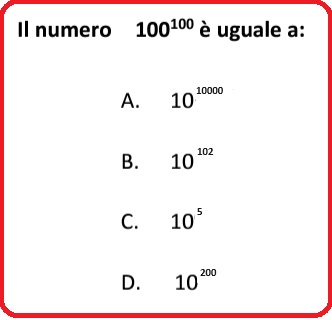 Selezione invalsi matematica secondaria primo grado terza esponenti B